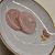Button rose quartz L